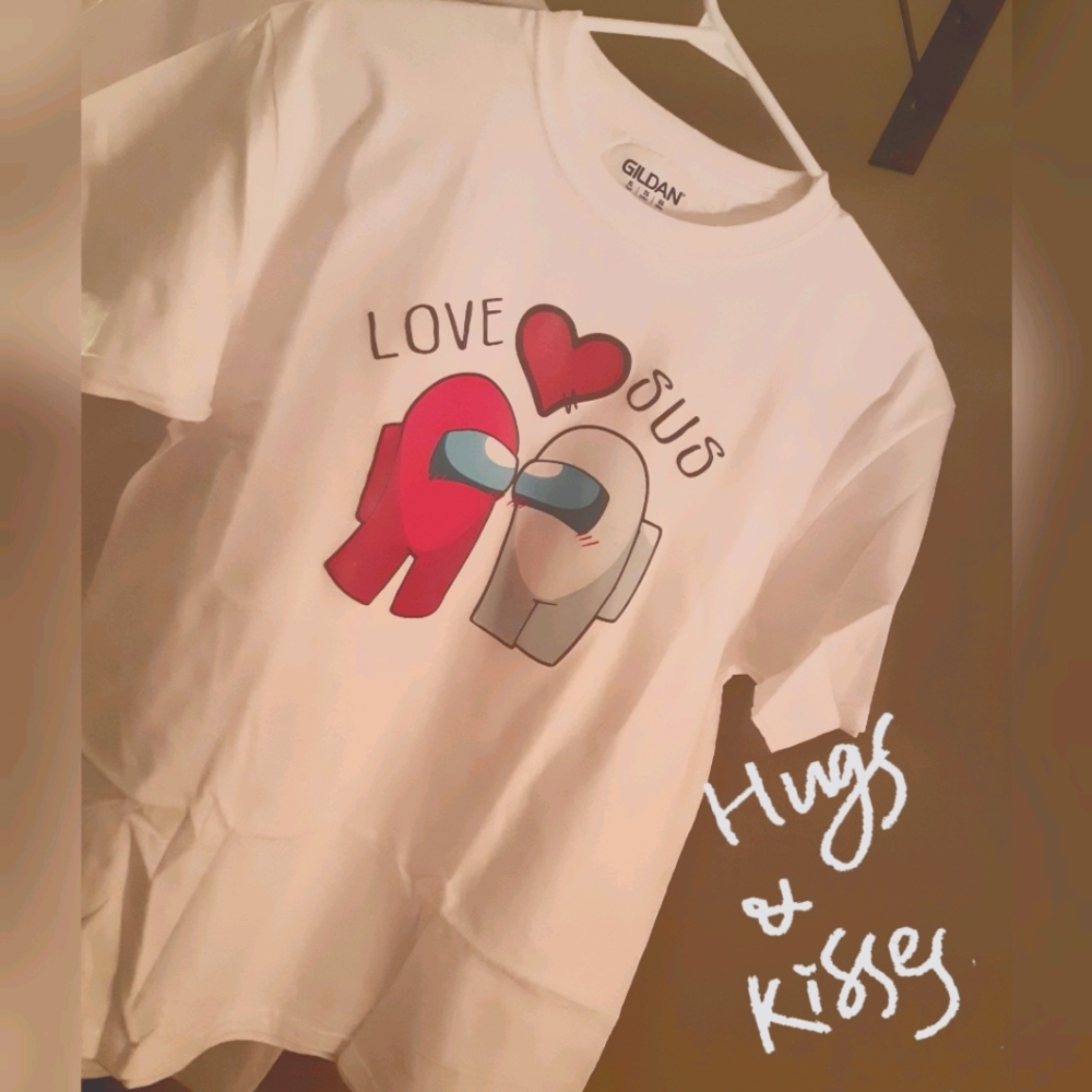 Custom Printed Among Us Valentine's Day Tee